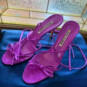 Vintage Lace-up Strappy Manolo Blahnik Heels